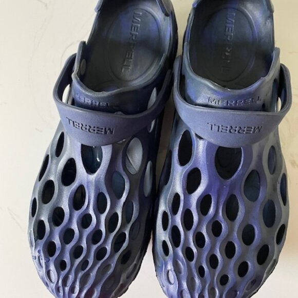 The Merrell Hydro Moc Slip On Dark Blue/Black Waterproof Shoes - Picture 1 of 9
